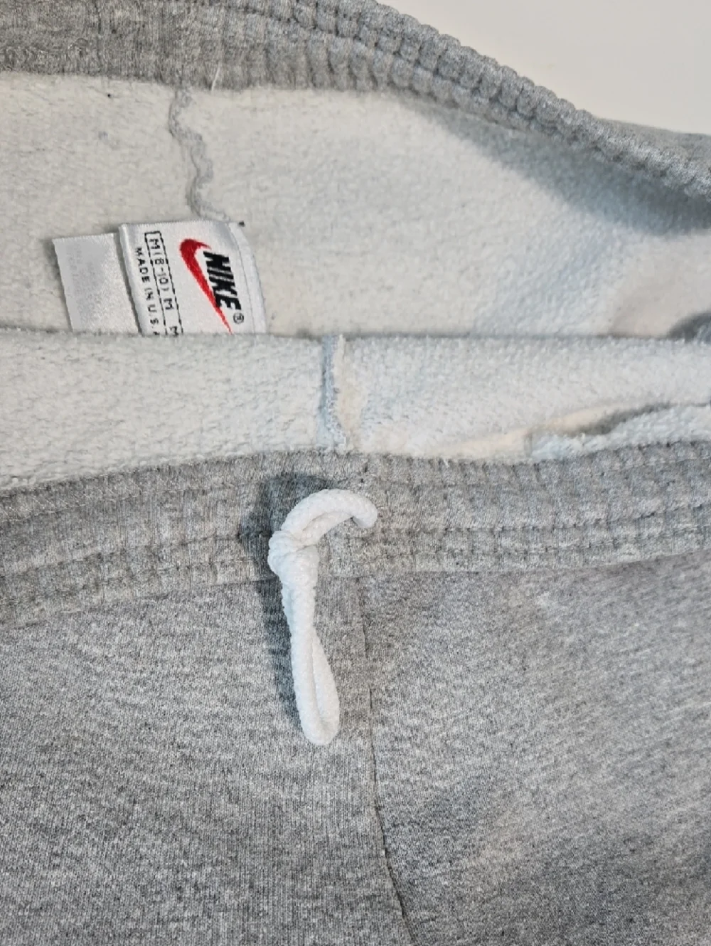 Vintage Nike 90s Heather Gray Fleece Sweatpants Embroidered Swoosh Women’s M USA